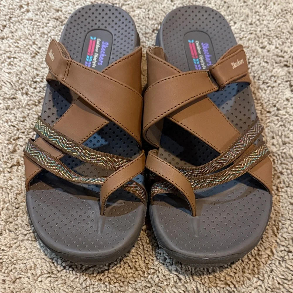 Women's Reggae Sunday Stroll Slide Sandal Size 11 Like New - Picture 1 of 2
